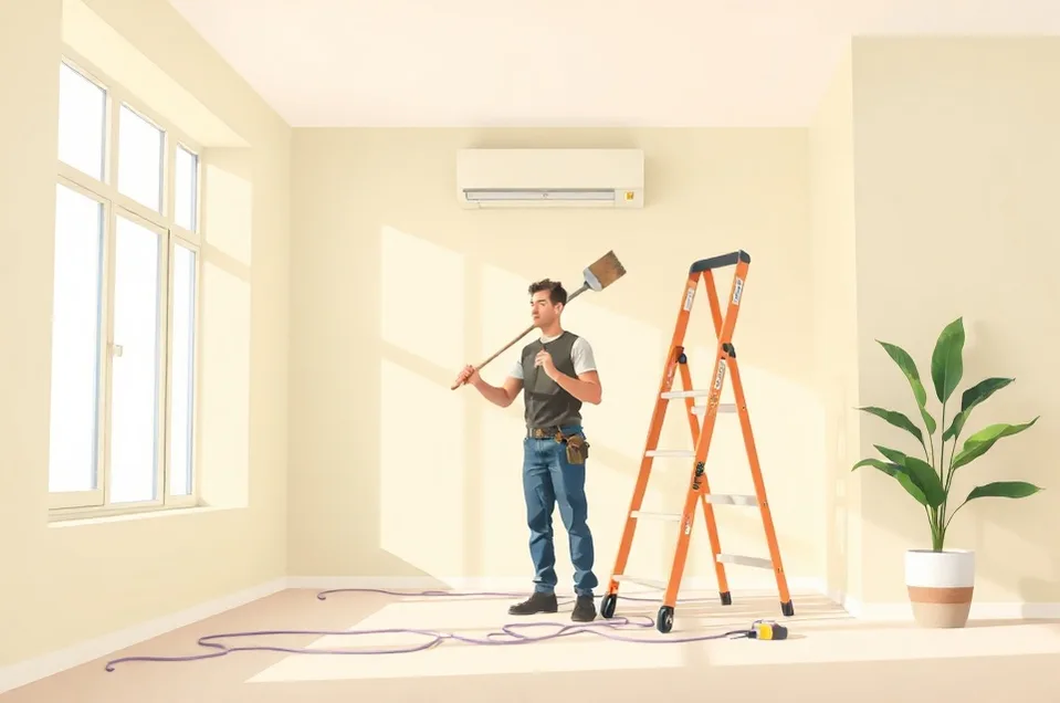 Intérieur rénové après travaux de peinture à Bruay-la-Buissière