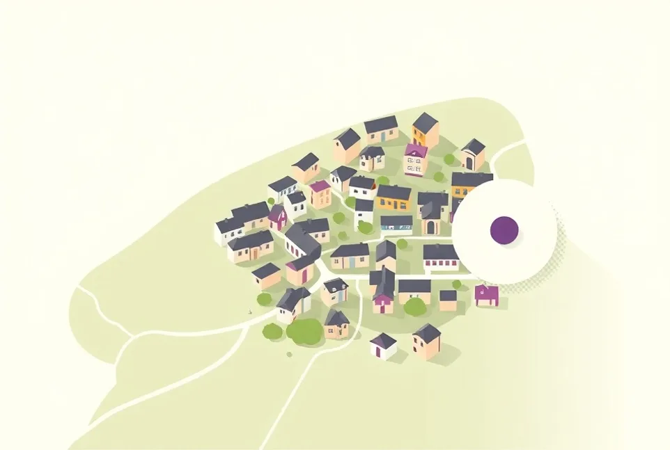 Carte du secteur d'intervention autour de Bruay-la-Buissière (62700)